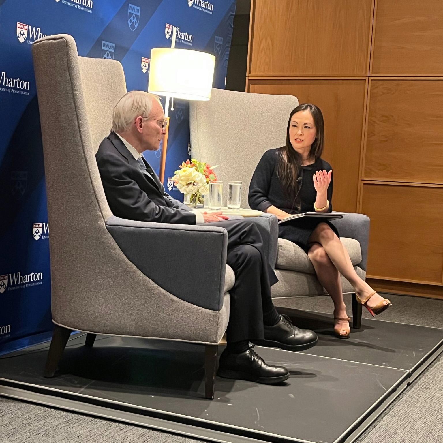 A keynote fireside chat with H. Rodgin "Rodge" Cohen, Senior Chair of Sullivan & Cromwell LLP, led by Professor Sarah Hammer, Future of Finance Chair and Executive Director