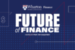 "Future of Finance" in large white font before a dark blue background