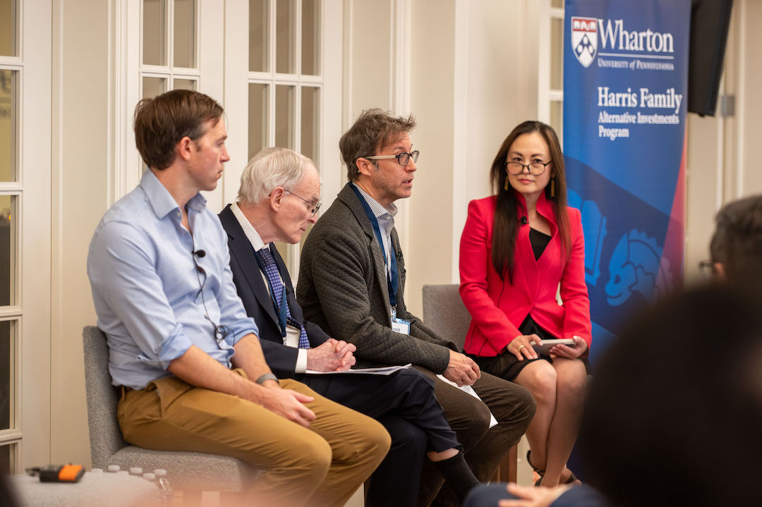 The "Tidal Wave in Finance" panel speaks at the Future of Finance Forum